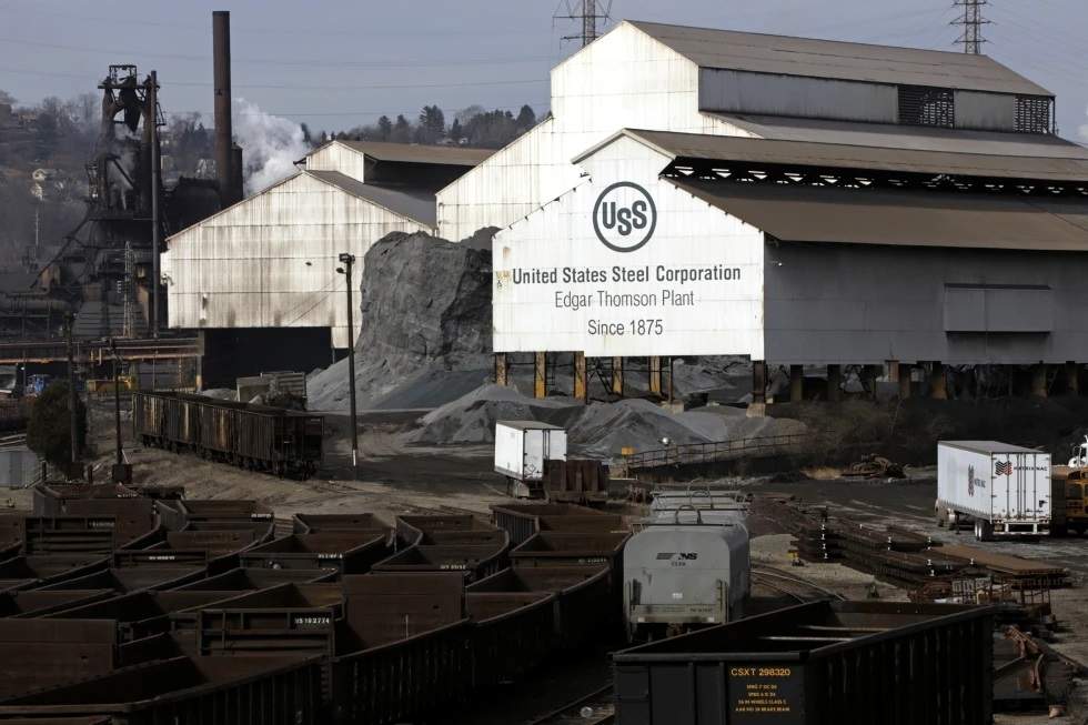 La planta acerera Edgar Thomson, de U.S. Steel, en Braddock, Pensilvania. en imagen del 26 de febrero de 2019