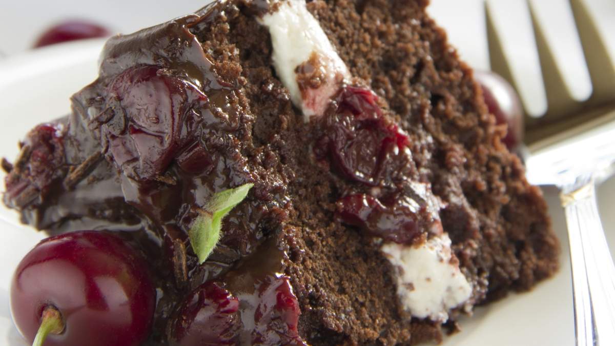 Brownie selva negra. Fuente: (Instagram)