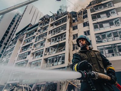 Un muerto y cinco heridos por el impacto de misiles rusos en el centro de Ucrania