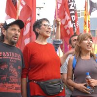 El Frente de Izquierda Unidad cerró su campaña electoral en el centro de la ciudad de Neuquén