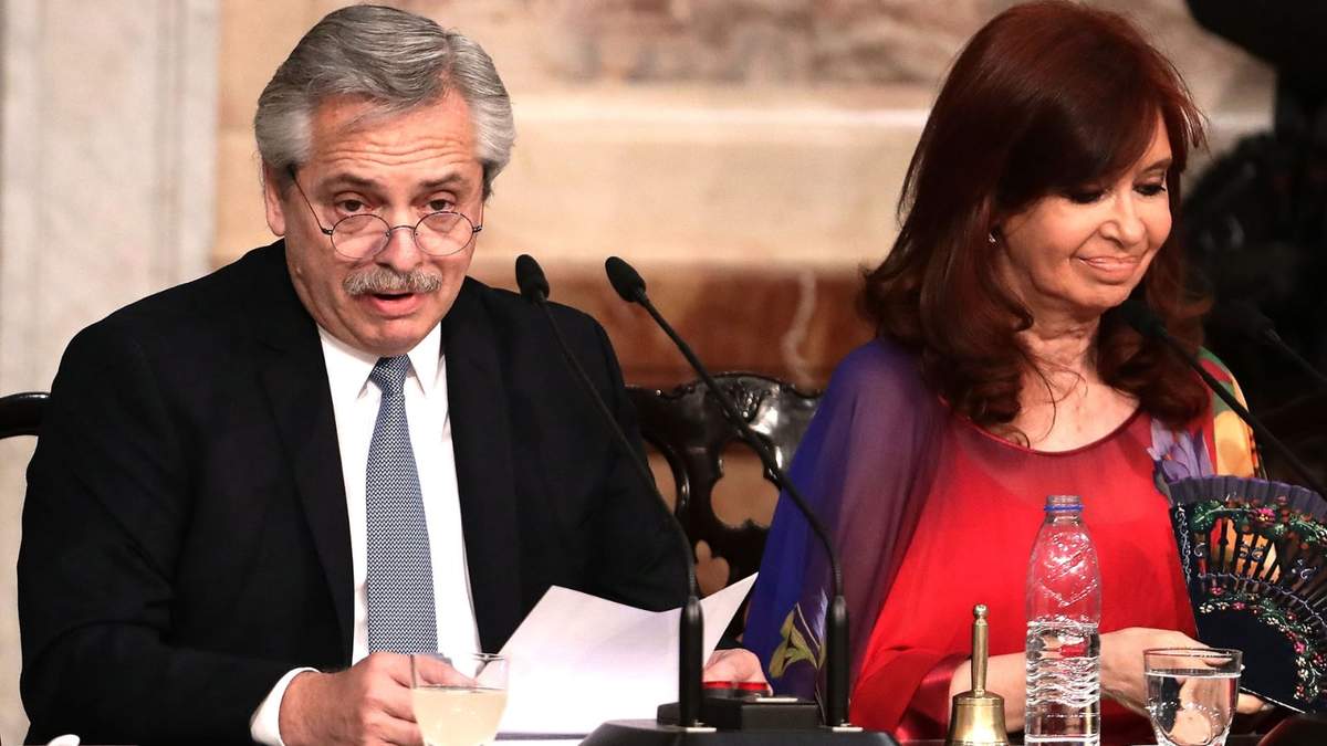 Alberto Fernández junto a Cristina Kirchner. Fuente: (Twitter)