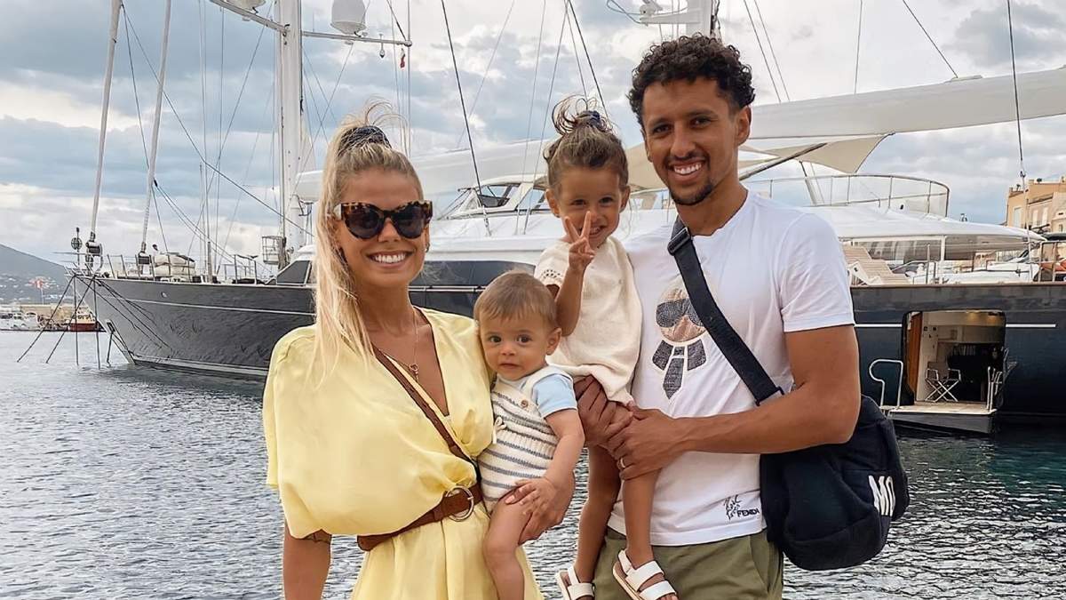 Carol Cabrino, Marquinhos y sus hijos. Fuente: (Instagram)