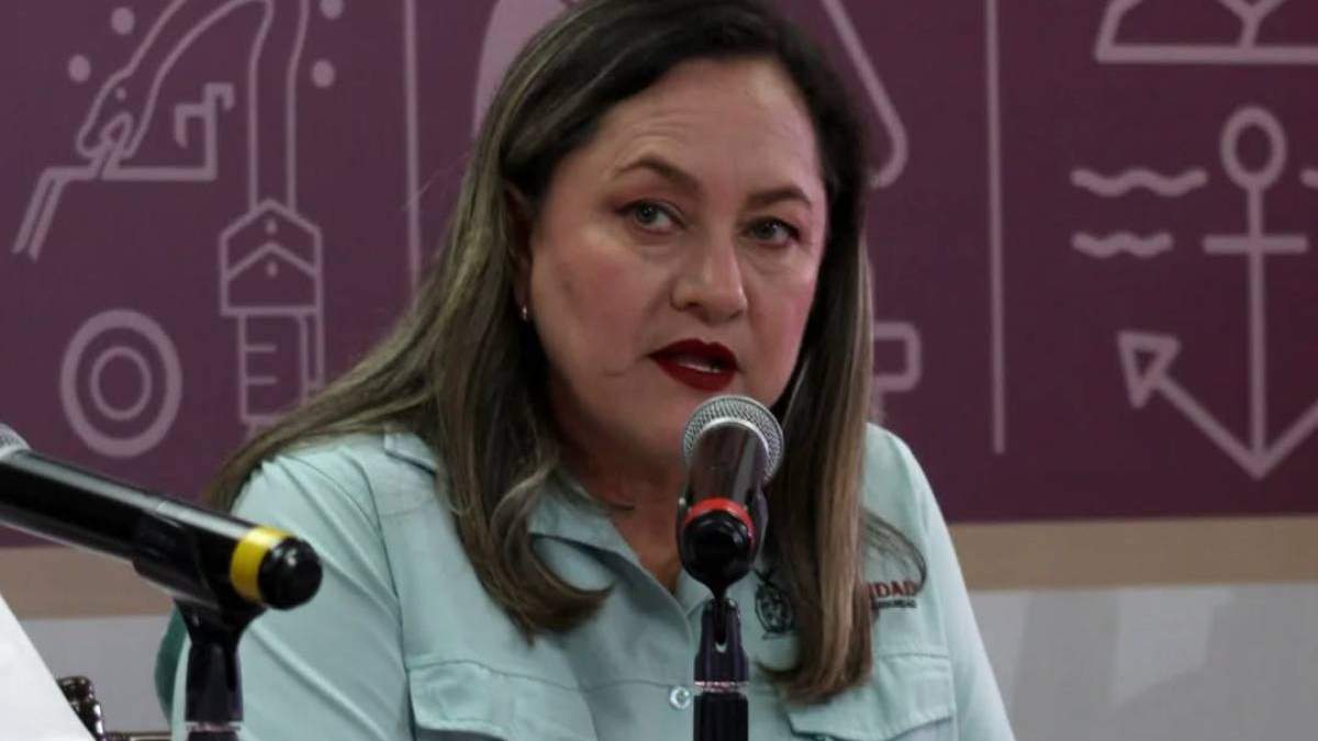 La vocera de Seguridad Pública de Sinaloa, Verona Hernández Valenzuela, informa sobre los hechos de violencia del jueves 4 de septiembre de 2025, en ese estado