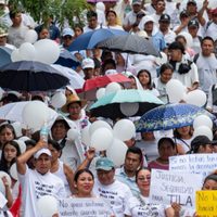 Desplazados de Tila marcharon para exigir paz en su municipio