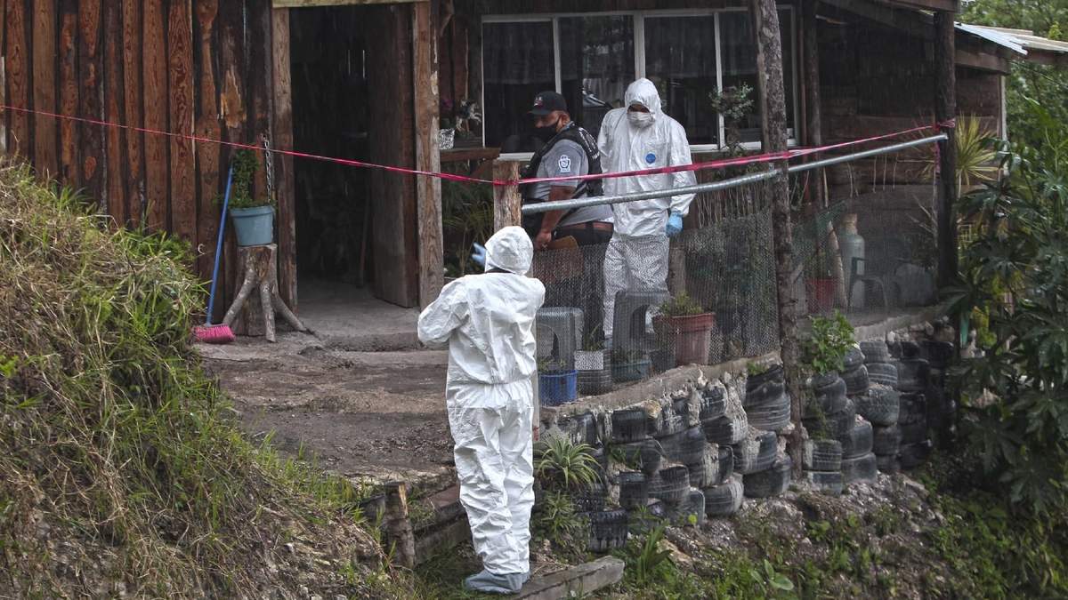 Escena de un crimen en Guerrero