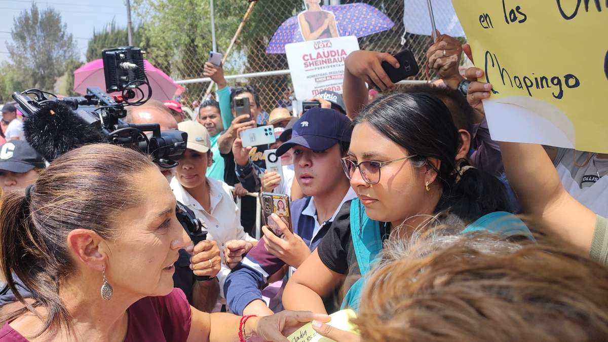 El encuentro durante la gira de la candidata presidencial por Edomex
