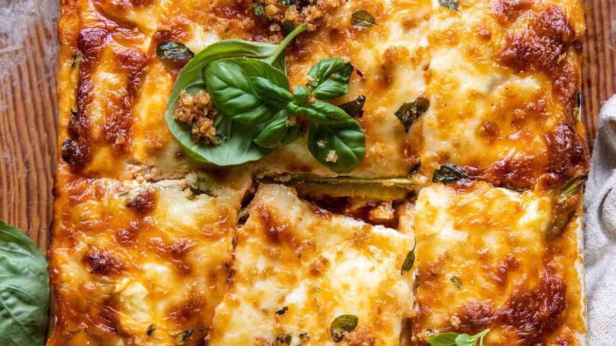 Lasagna de zucchini. Fuente: (Instagram)