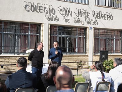Koopmann estuvo en la inauguración del taller de panadería y repostería del Colegio San José Obrero