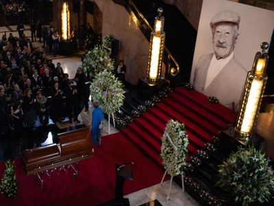 Familiares y actores dan último adiós a Ignacio López Tarso en Bellas Artes