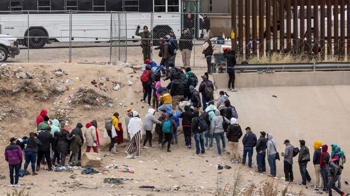 Frontera Estados Unidos - México. Fuente: (Twitter)