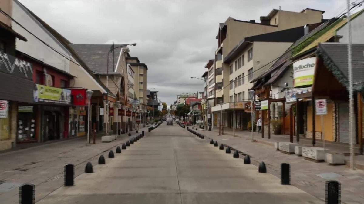 Bariloche en cuarentena. Fuente: (Twitter)