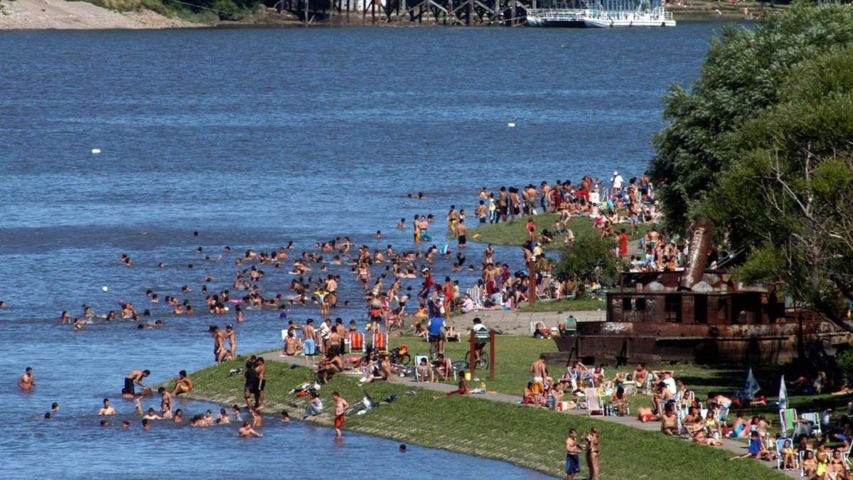 Río Negro alcanzó temperaturas récord esta semana. Fuente: (Twitter)