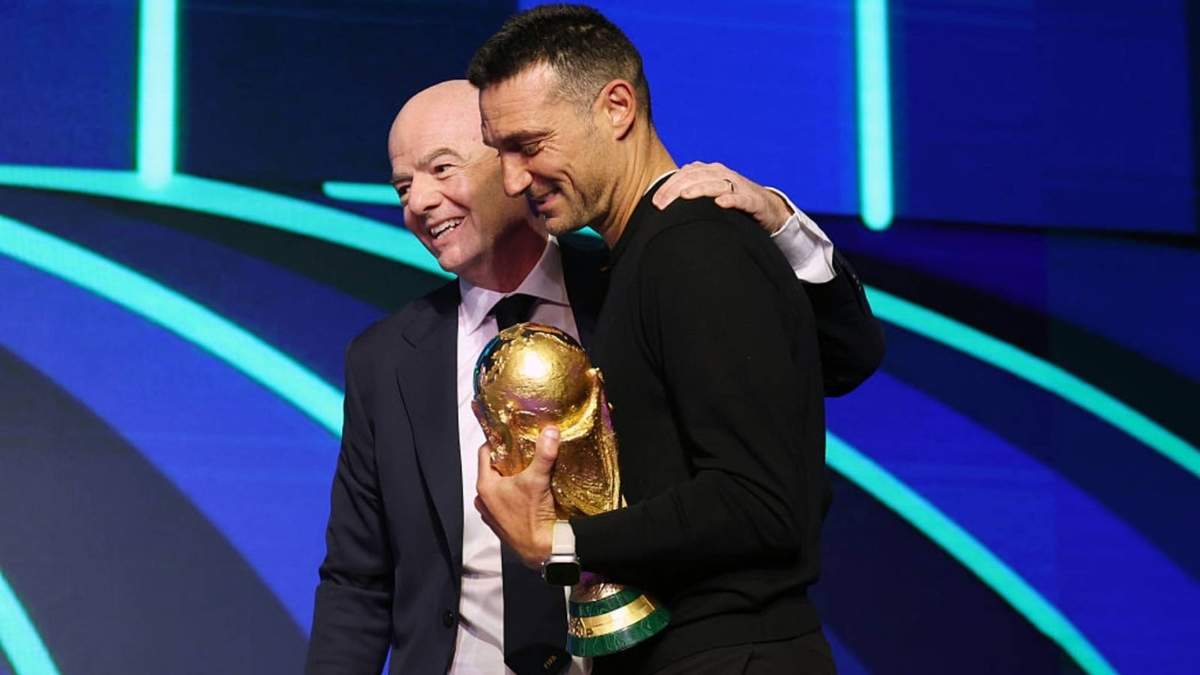 Lionel Scaloni y Gianni Infantino Fuente: (X)
