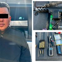 Sujeto viajaba en una camioneta sin placas y con una subametralladora; fue detenido en la GAM