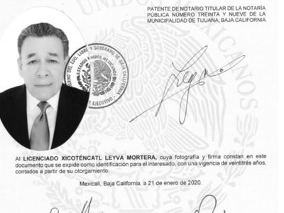 Jaime Bonilla regresa notaría en BC al exgobernador priista Xicoténcatl Leyva