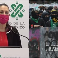 Sheinbaum condena violencia en marcha proaborto; se asume feminista
