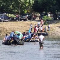 Dos migrantes mueren tras ser arrastradas por el río Suchiate; querían cruzar de Guatemala a México