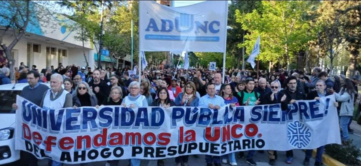 El gremio de docentes univesitarios continúa en conflicto con el gobierno. Fuente: (Facebook)