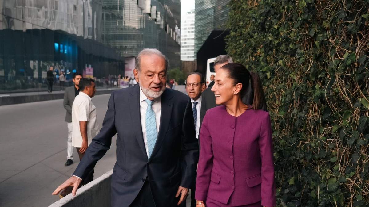 Carlos Slim y Claudia Sheinbaum