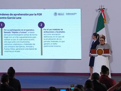 Genaro García Luna tiene tres órdenes de aprehensión en México: Sheinbaum