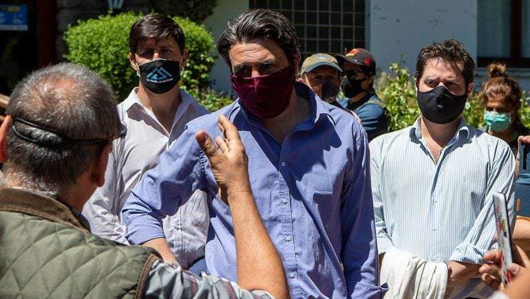 Carlos Saloniti, intendente, habló con los vecinos