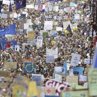 Protestan miles en Londres contra el Brexit