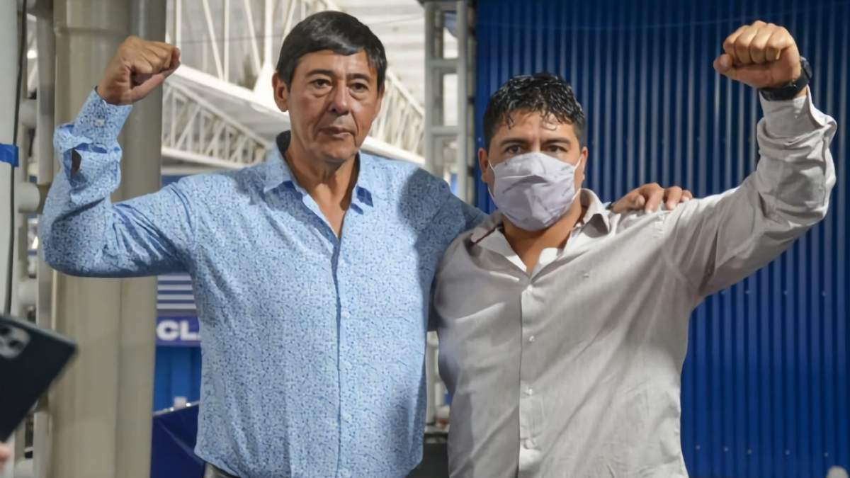 Rucci y Vidal líderes de los sindicatos petroleros. Fuente: (Twitter)