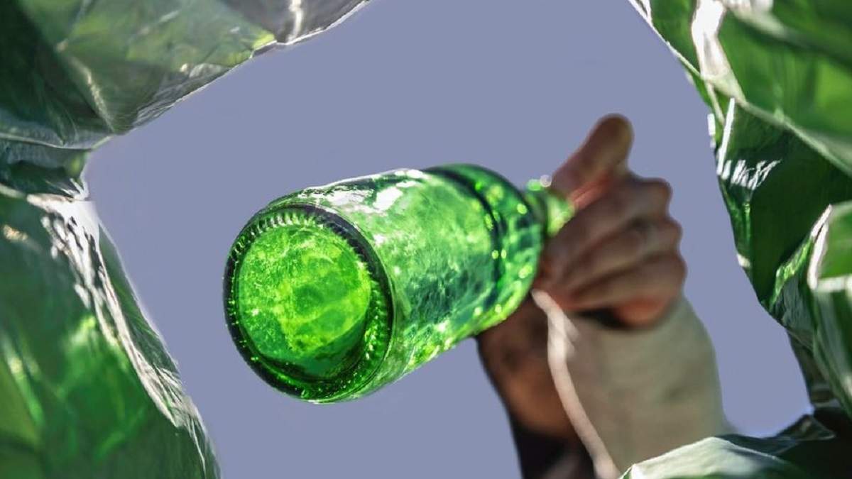 Cómo reciclar con botella de vidrio. Fuente: (X)