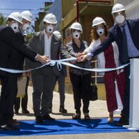 Darío Martínez formó parte de la inauguración de las obras de ampliación de la Subestación Glew