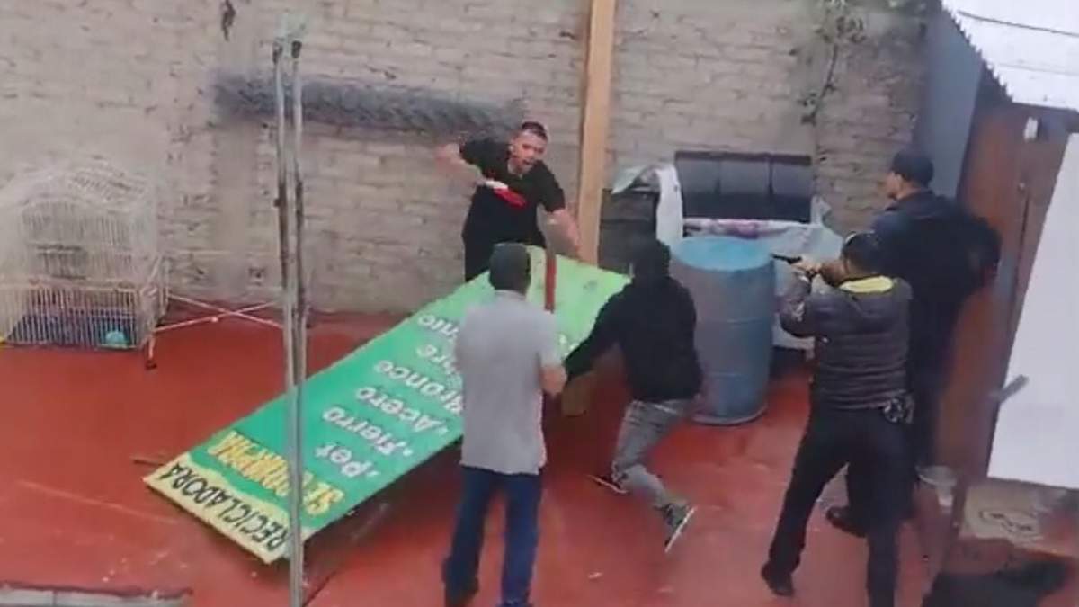Momento del acorralamiento en la azotea