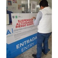 Suspenden módulo de pruebas covid-19 instalado en el AICM