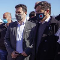 Darío Martínez recorrió obras energéticas junto a Axel Kicillof