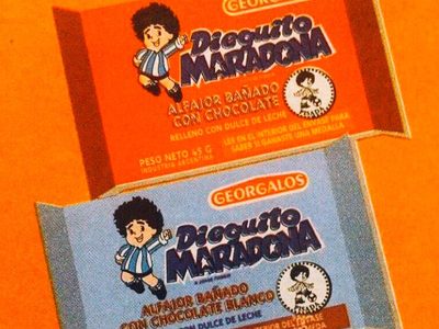 El alfajor Dieguito Maradona, la golosina que inmortalizó al jugador