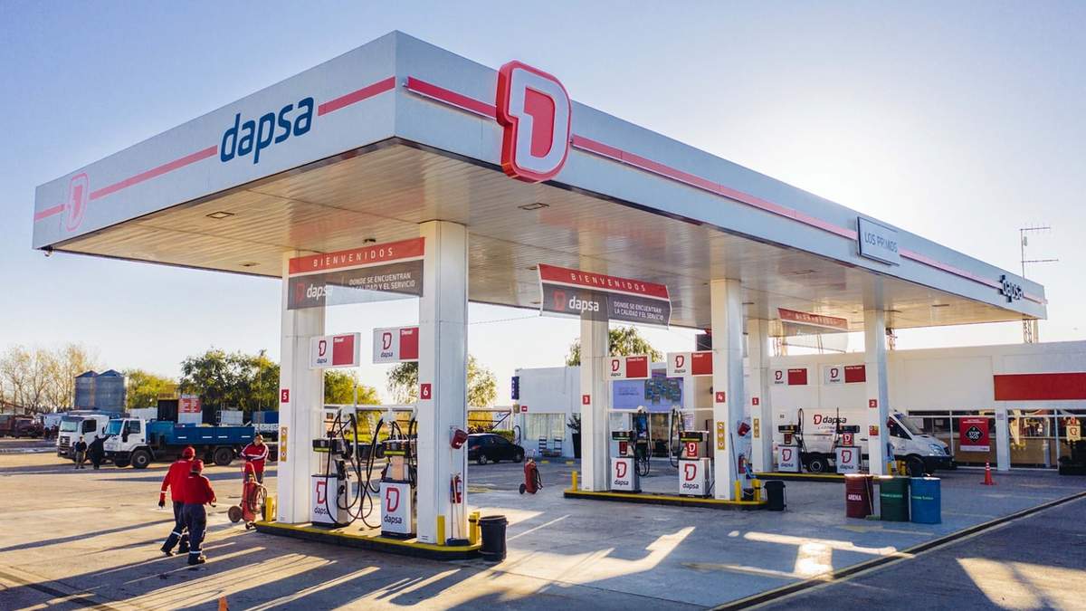 Estación de servicio de DAPSA. Fuente: (Twitter)