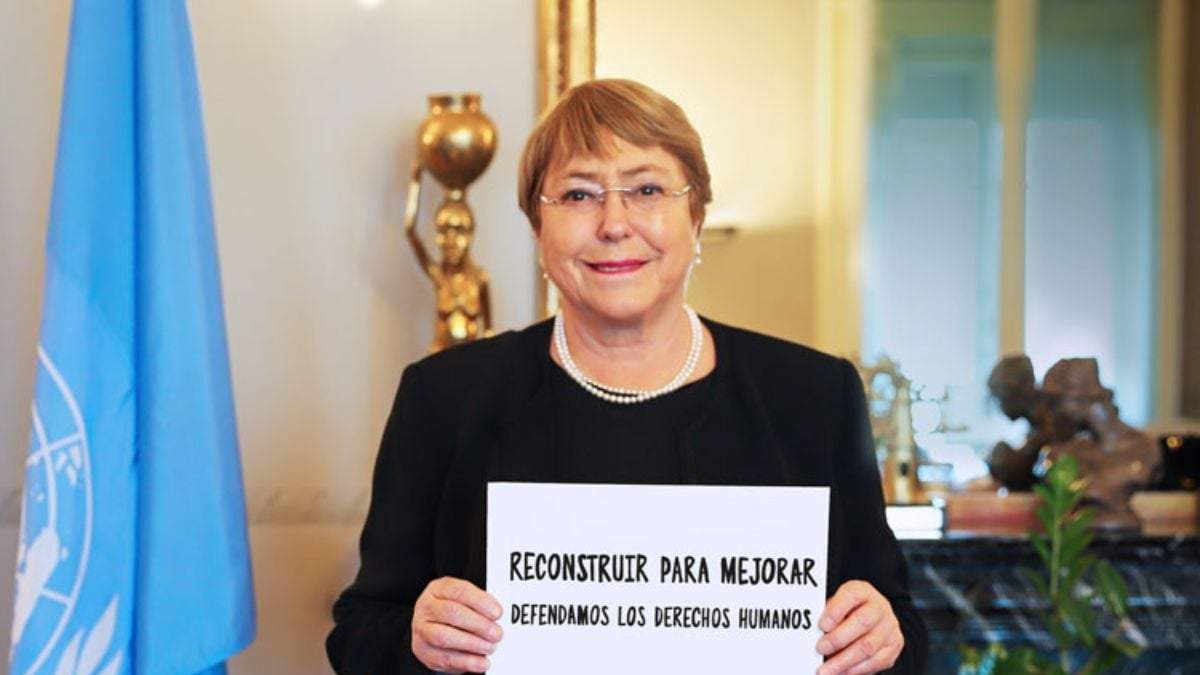 La Alta Comisionada de las Naciones Unidas para los Derechos Humanos, Michelle Bachelet