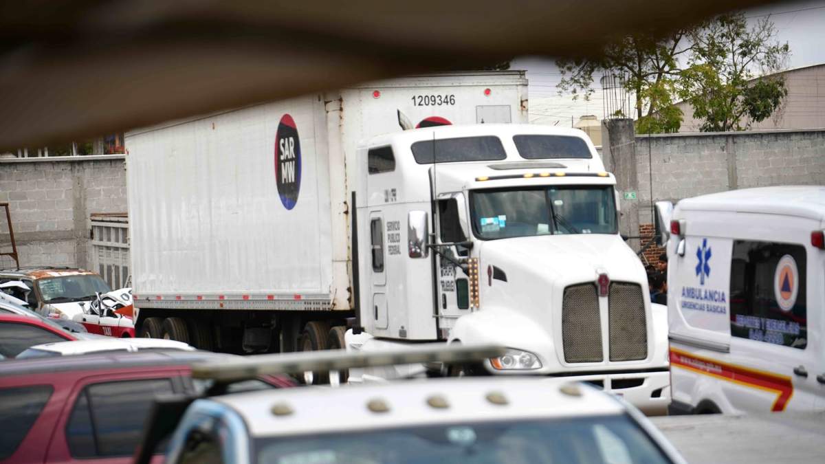 Tráiler donde fueron localizados los migrantes