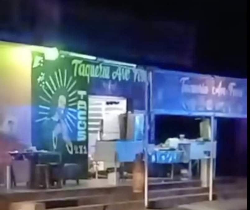 El sitio donde se registró el tiroteo en Macuspana