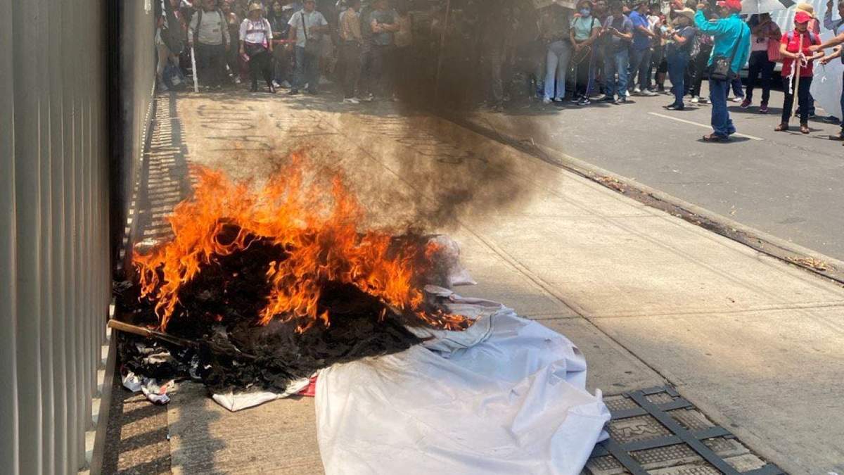 La imagen compartida por el líder panista