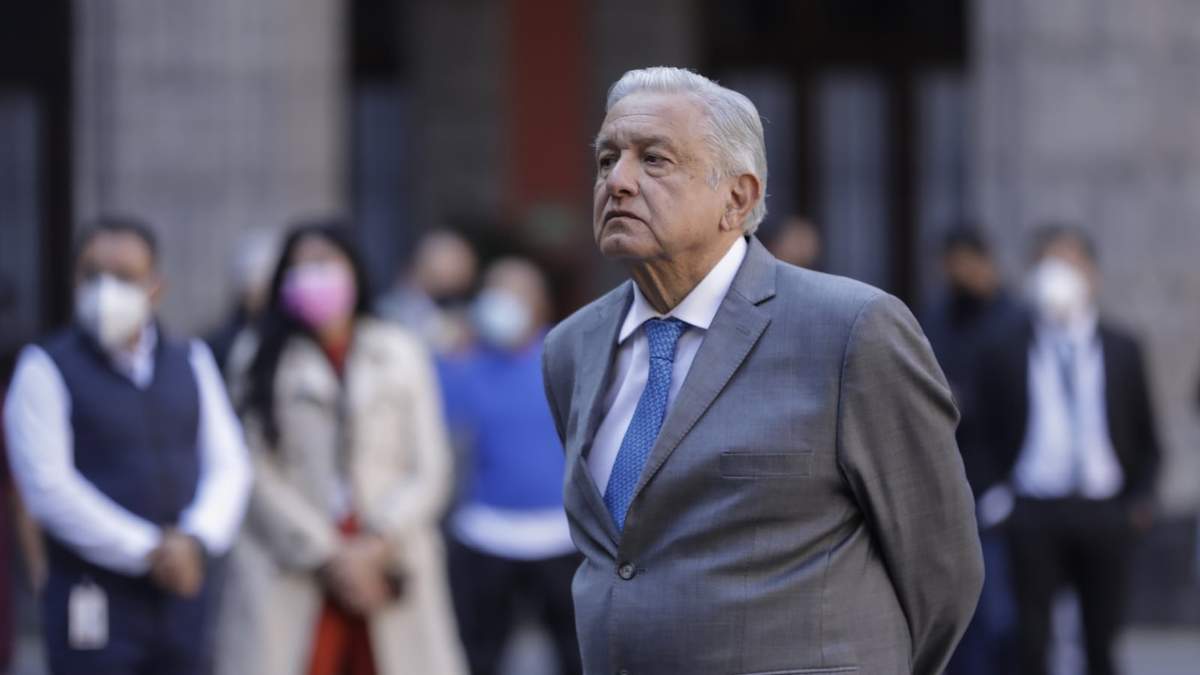 El presidente López Obrador en Palacio Nacional