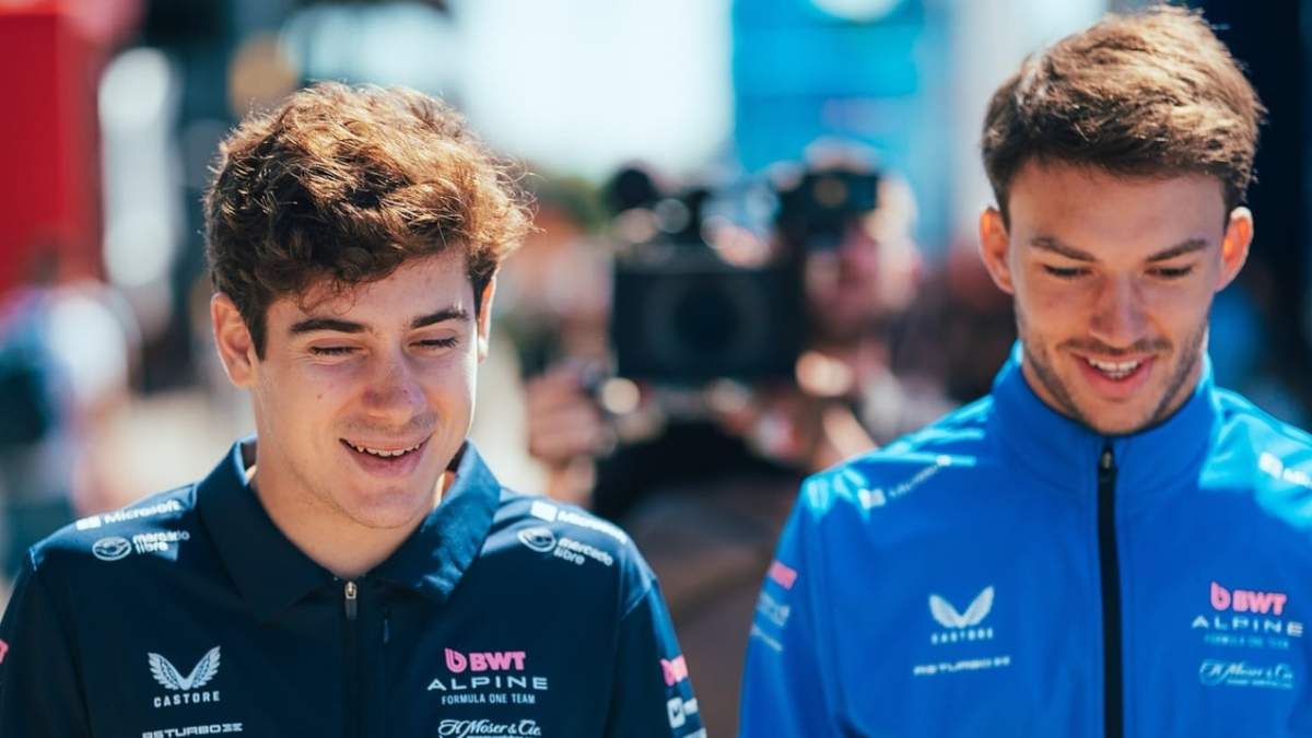 Franco Colapinto y Pierre Gasly. Fuente: (Instagram).