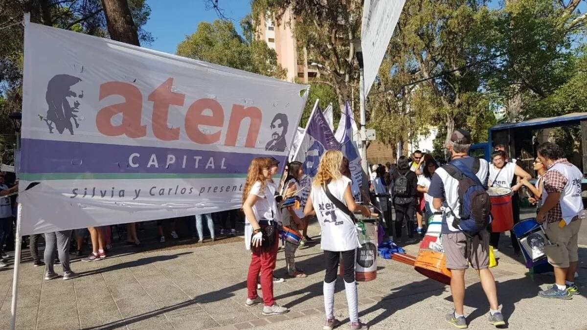 ATEN Capital convocó la medida de fuerza tras el incidente en la escuela 354. Fuente: (ATEN Capital)