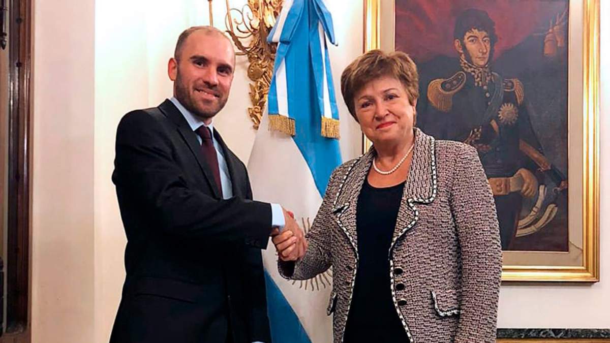 Martín Guzmán y Kristalina Georgieva. Fuente: (Twitter)