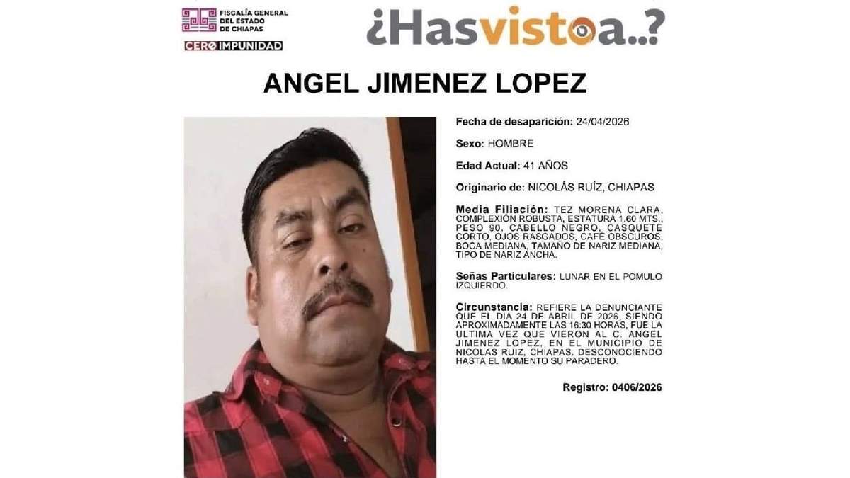 Ficha de búsqueda de Ángel Jiménez
