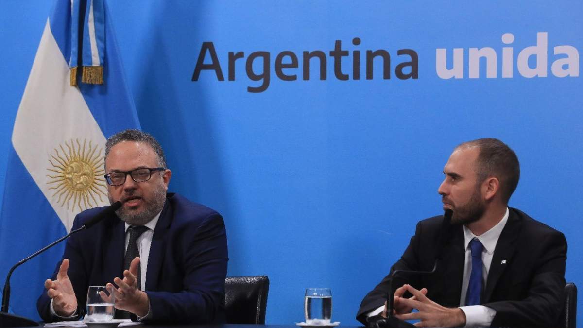 Los ministros Kulfas y Guzmán. Fuente: (Twitter)