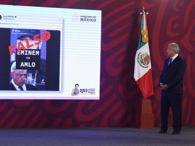 Eminem no ha compuesto ninguna "tiradera" contra AMLO: García Vilchis