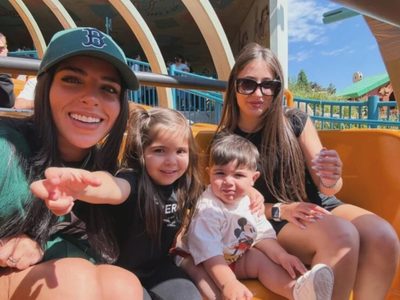 Sin Enzo Fernández: Valentina Cervantes disfrutó de un día de diversión junto a sus hijos