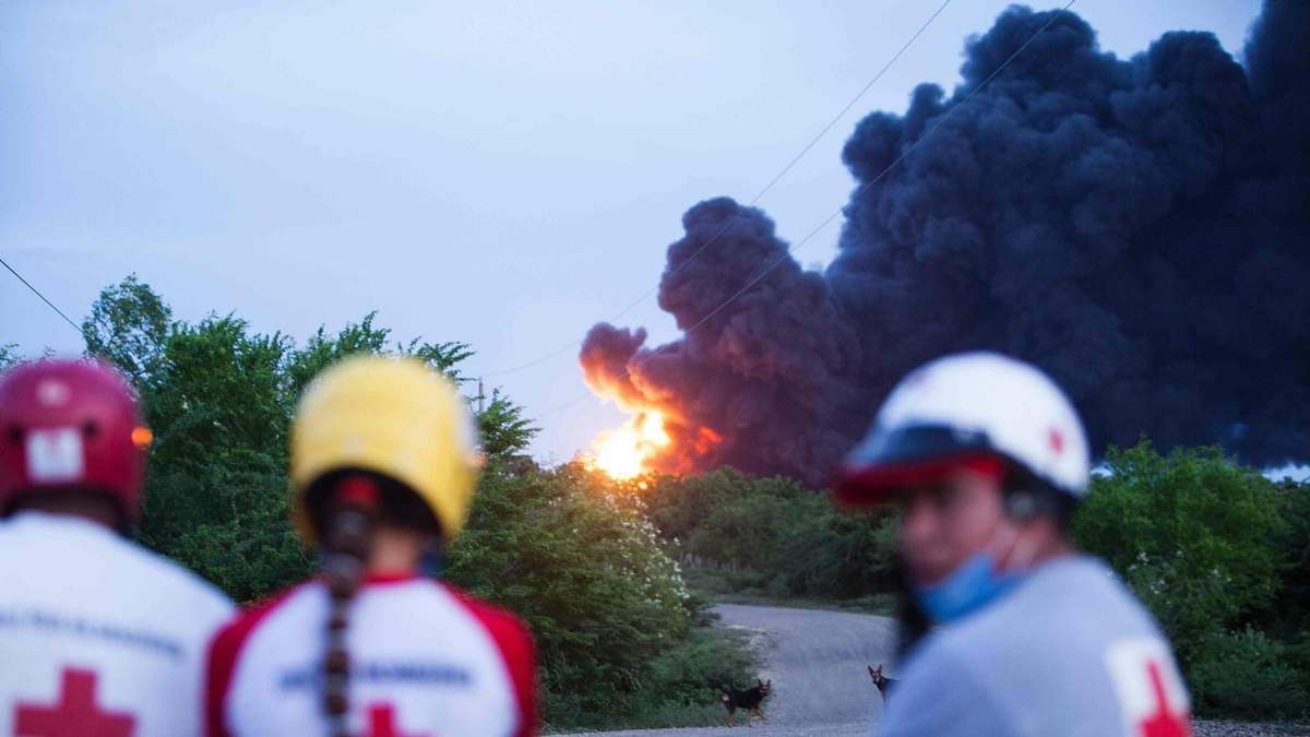Momento de la explosión del gasoducto de en Texas. Fuente: (Twitter)