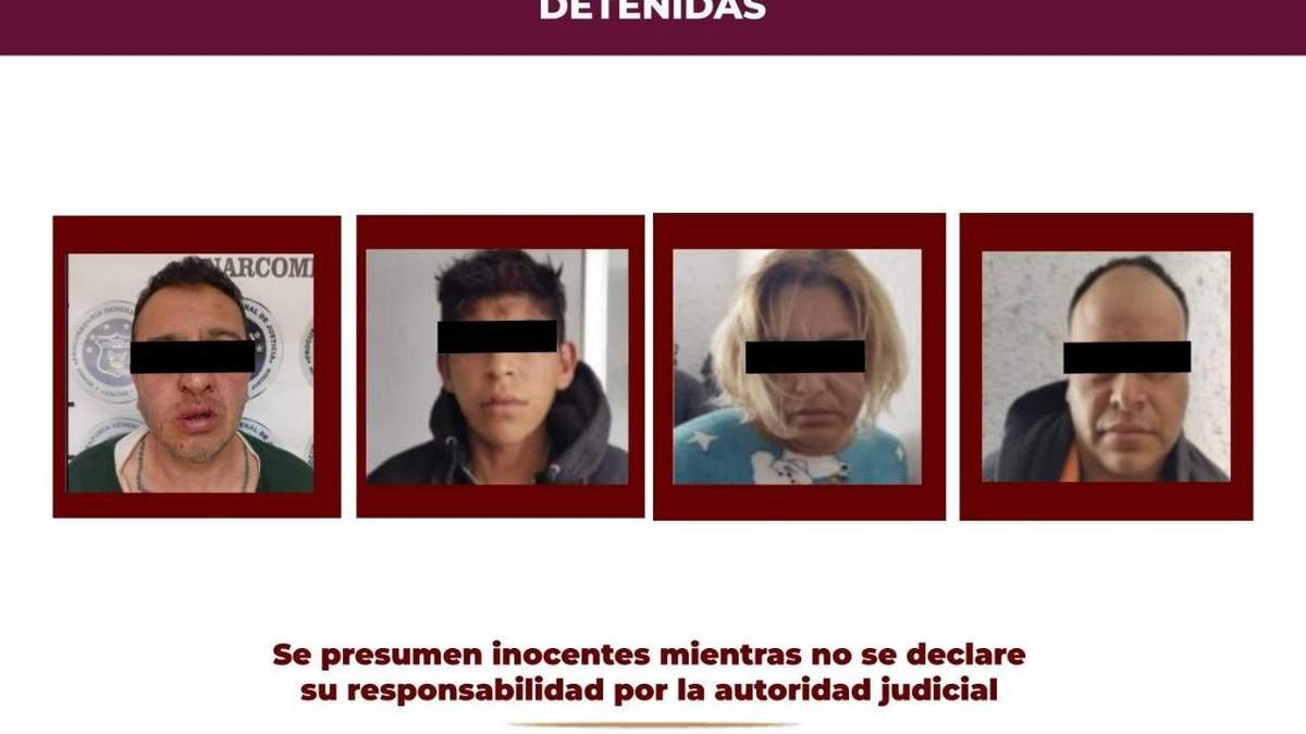 Feligreses del centro religioso Angelito Negro 666 en Pachuca, detenidos por su presunta responsabilidad en el homicidio de un agente de la PGJEH y del intento de homicidio de otro agente de esa misma corporación