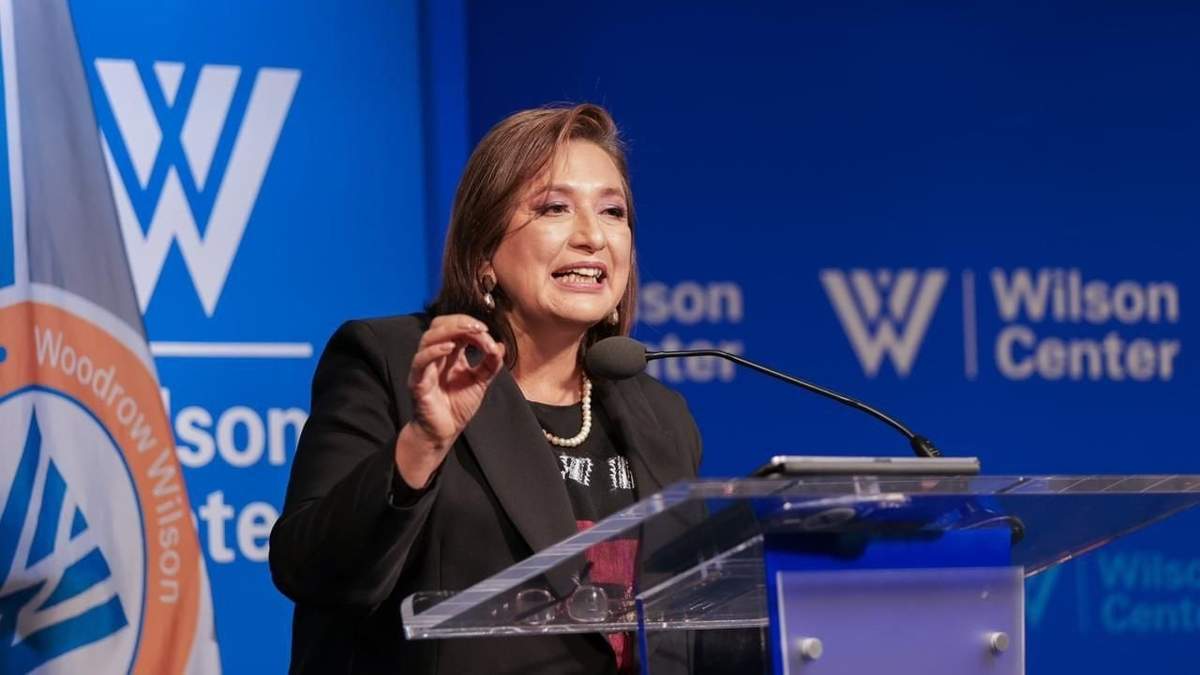 La candidata en el Wilson Center