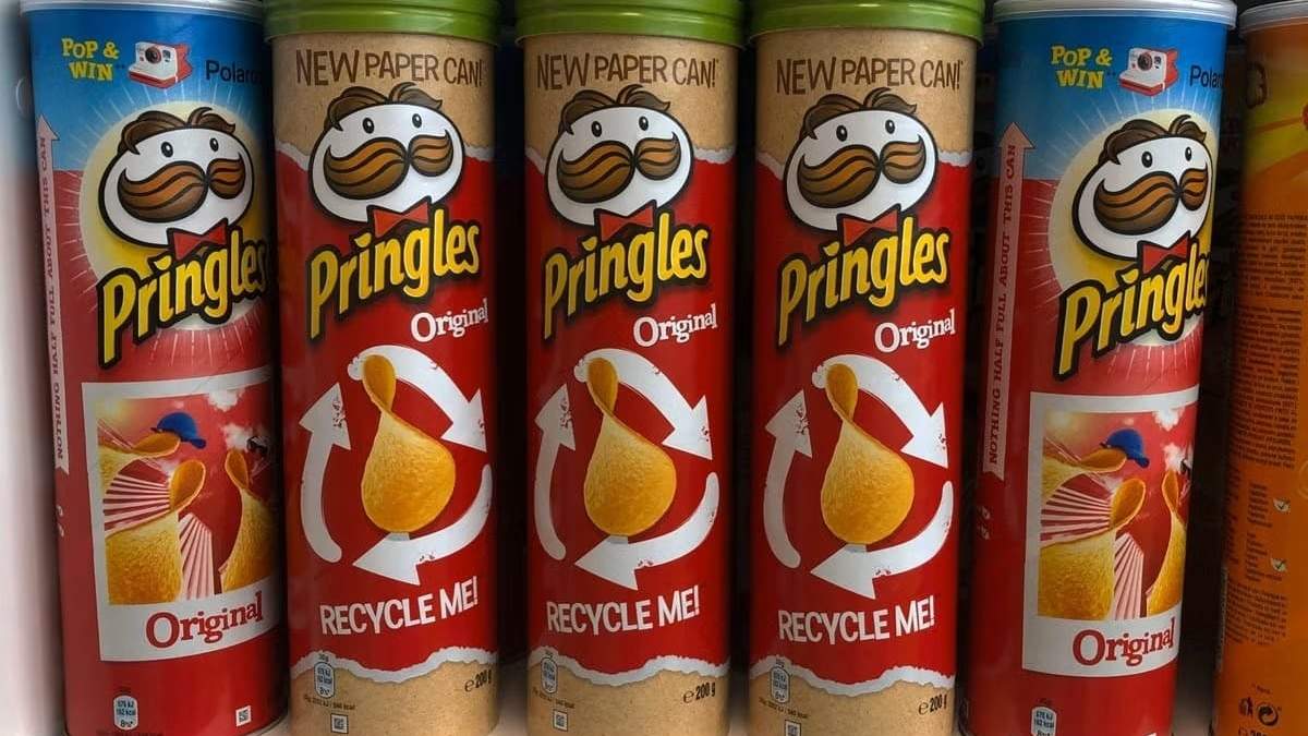 Cómo reciclar con latas de Pringles. Fuente: (X)